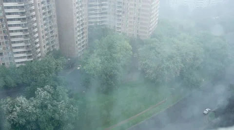 Torrential downpour Stock Footage 51848500