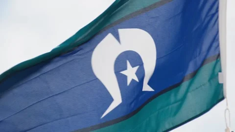Torres Strait Islander Flag 1 Stock Footage 339212606