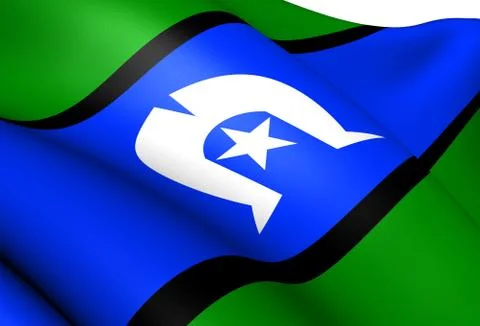Torres strait islanders flag Stock Illustration
