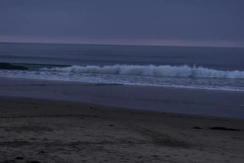 Torrey Pines Beach on Cloudy Evening, San Diego, California Stock Photos