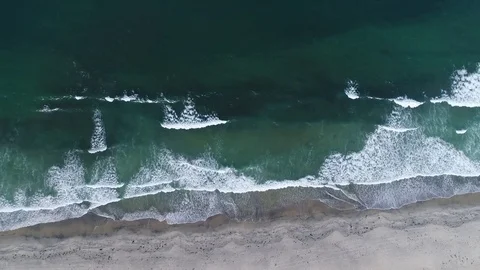 Torrey Pines Beach & Golf Course Drone Aerial Reveal Shot Stock Footage