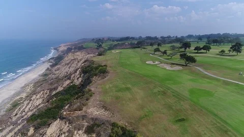 Torrey Pines Golf Course Drone Stock Footage