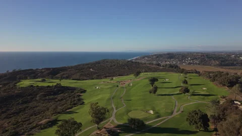 Torrey Pines Golf Course in La Jolla, California. Stock Footage 325370161