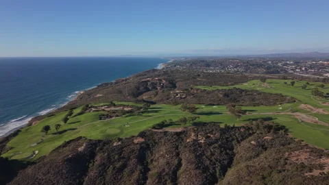 Torrey Pines Golf Course in La Jolla, California. Stock Footage 325474386