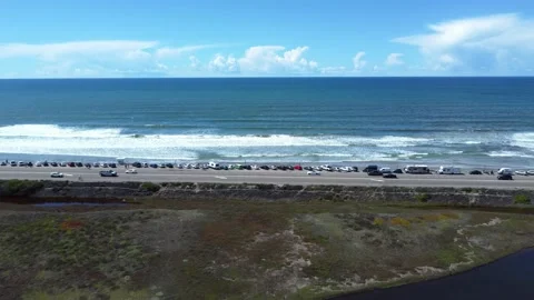 Torrey Pines State Beach, San Diego, California. Stock Footage 157603534