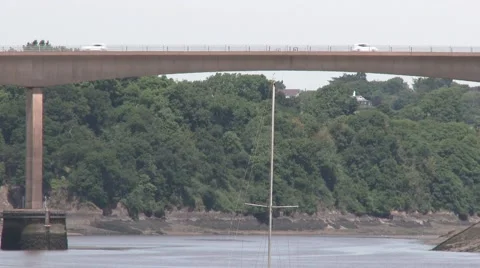  Torridge Bridge in the English county of Devon Stock Footage 65767068