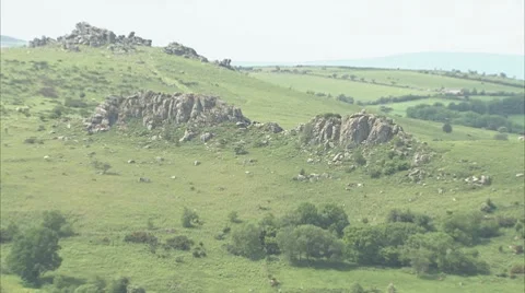 Tors on Dartmoor Video stock 8831451