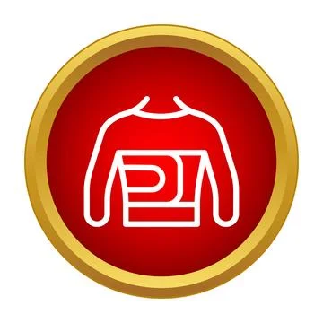 Torso compression bandage icon showing rib injury support Stock Illustration