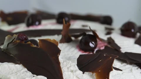 Torta foresta nera Stock Footage 157990858