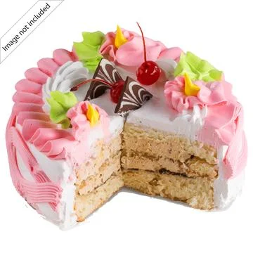 Torte Fruitcake Petit four Sponge cake Buttercream, cake, cream, food, recip. Stock Illustration