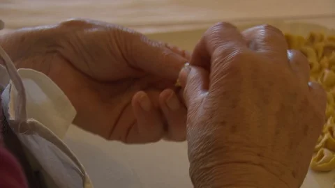 Tortellini, the closure Video stock 109608555