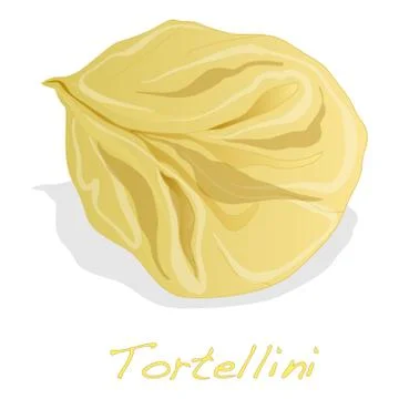 Tortellini Italian vector Stock Illustration
