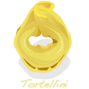 Tortellini Italian vector Stock Illustration