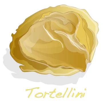 Tortellini Italian vector Stock Illustration