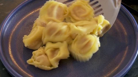 Tortellini pasta 2 Stock Footage 112987412