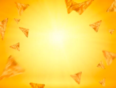 Tortilla chips background Illustrazione stock