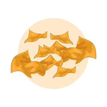 Tortilla Chips Illustration Stock Illustration