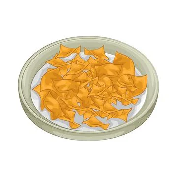 Tortilla Chips Illustration Stock Illustration