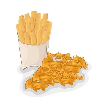 Tortilla Chips Illustration Stock Illustration