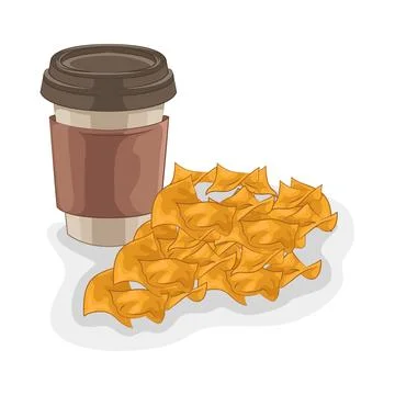 Tortilla Chips Illustration Stock Illustration