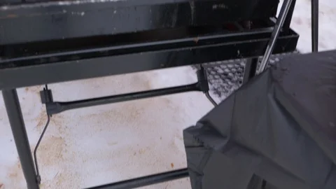 Tortilla Flipped On Grill Stock Footage 122404824