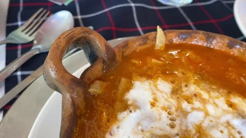 Tortilla Soup in 4K Stock Footage 247425618