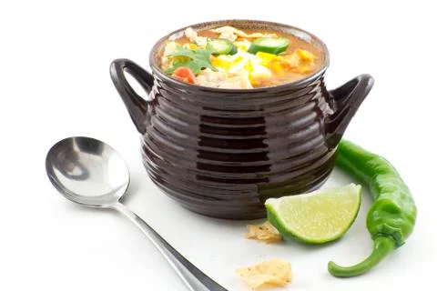 Tortilla soup Foto stock