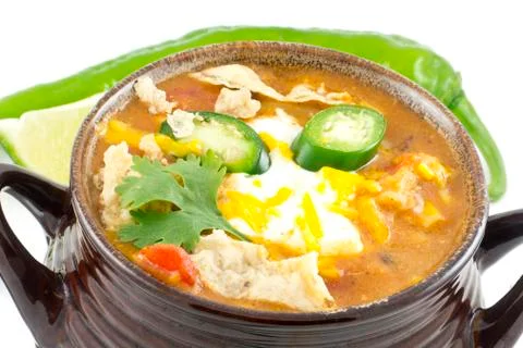 Tortilla soup Foto stock