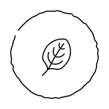 Tortilla spinach line icon vector illustration Stock Illustration