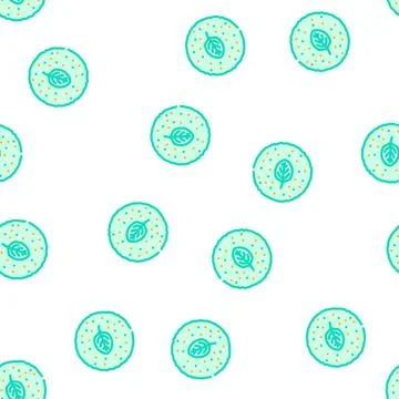 Tortilla spinach vector seamless pattern Stock Illustration