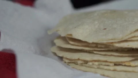 Tortilla Stack Stock Footage 144785448