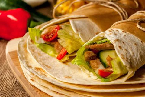 Tortilla wrap Stock Photos