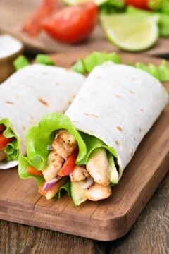 Tortilla wrap Stock Photos