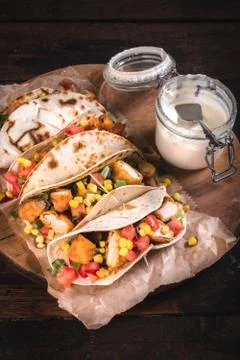 Tortilla wrap Foto stock