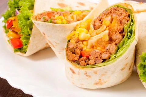 Tortilla wrap Stock Photos
