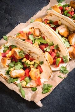 Tortilla wrap time Stock Photos