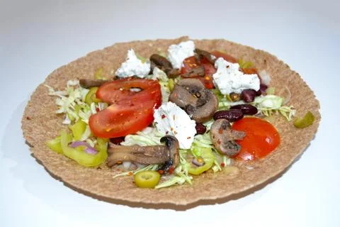 Tortilla wrap unwrapped Stock Photos
