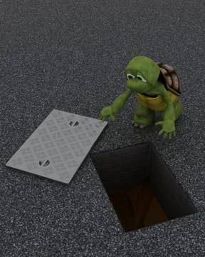 Tortoise building contractor Stock Illustration