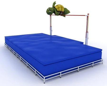 Tortoise competing in Stock Illustration