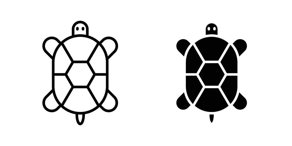 Tortoise icon graphic element. web icon set Stock Illustration