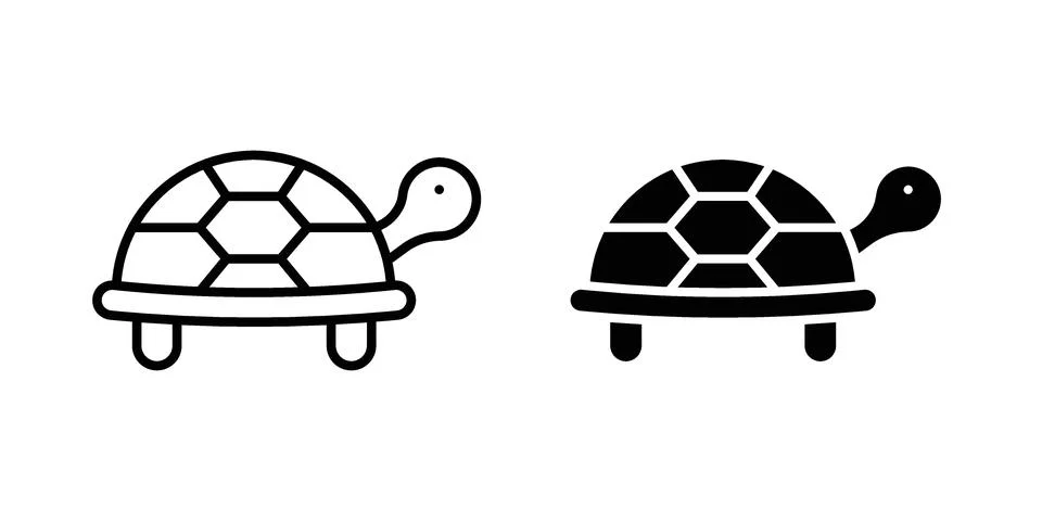 Tortoise icon vector design. EPS10 Stockillustratie