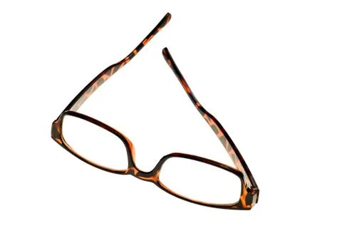 Tortoise reading glasses isolated Stock Photos