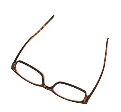Tortoise reading glasses isolated Stock Photos