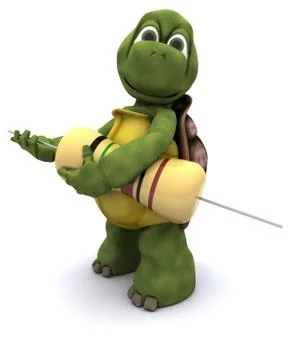 Tortoise with a resistor Stock Illustration