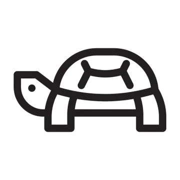 Tortoise On A White Background Stock Illustration