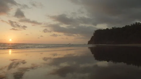 Tortuga at Sunset Stock Footage 127999177