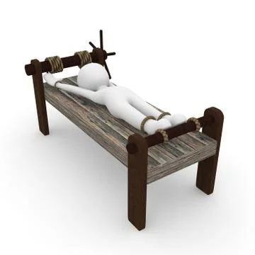 Torture bench Stock Illustration