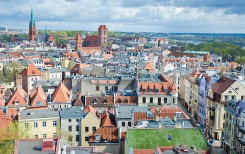 Torun From Above Foto stock