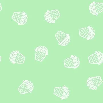 Torus basket line vector seamless pattern 스톡 일러스트