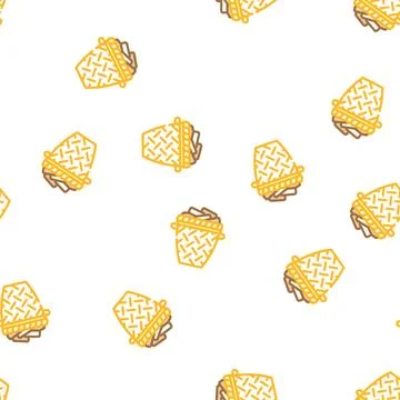 Torus basket vector seamless pattern 스톡 일러스트
